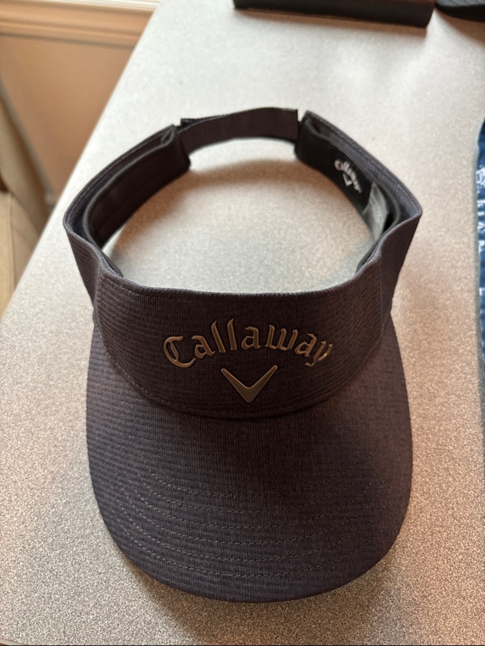 Callaway Navy Visor with Silver Logo
